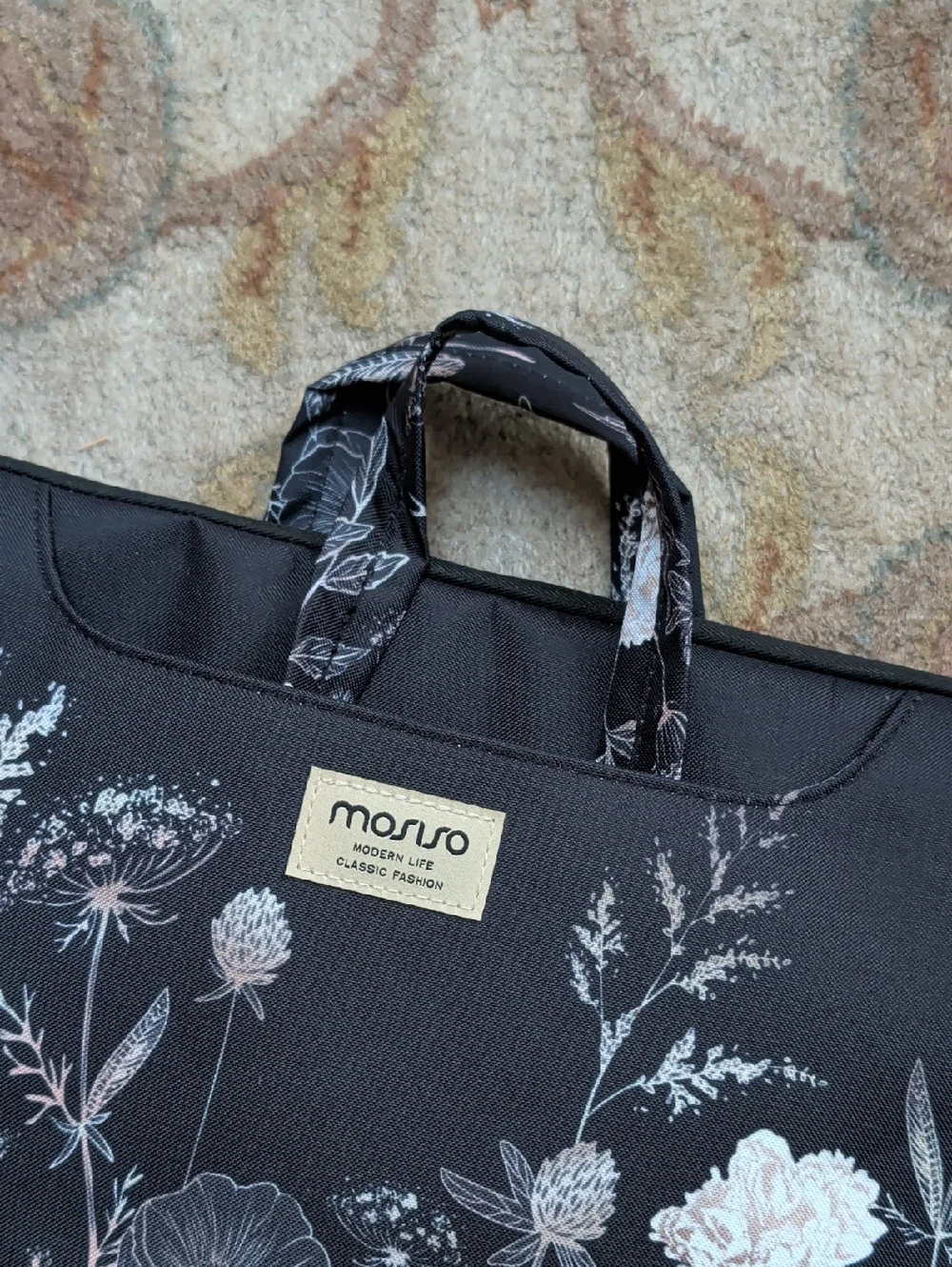 Mosiso Black Floral 15.6